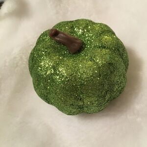 Sparkly Green Pumpkin Ornament